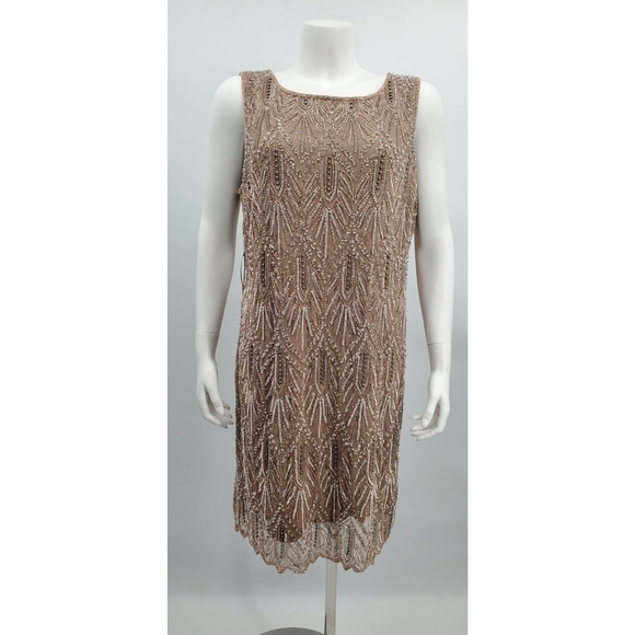 Pizarro Nights d-2200 short flapper beaded dres 16 - Picture 1 of 6